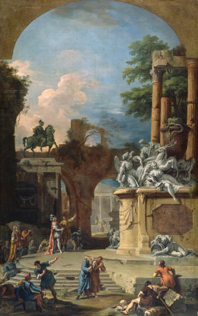 Tomba allegorica del 1º Duca di Devonshire, c.1725 da Sebastiano Ricci